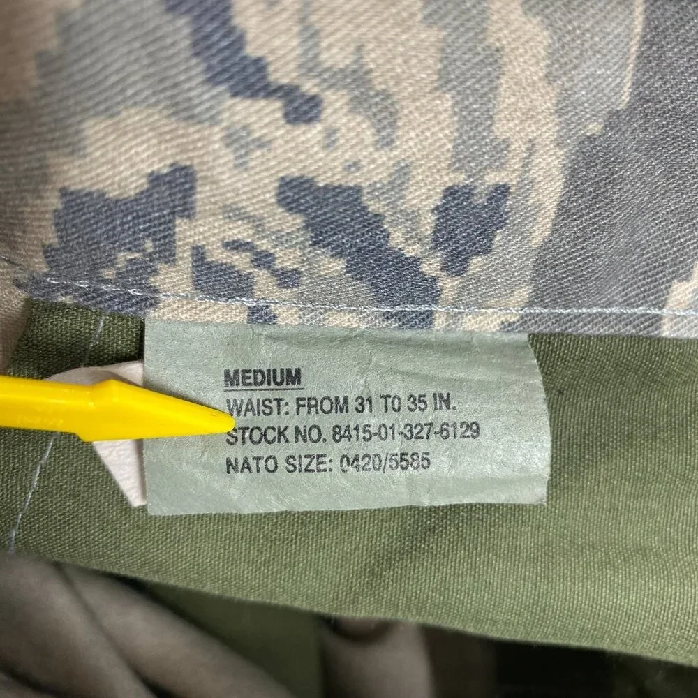 HQ Issue Cargo Shorts Mens 31-35 Camo Digital Tiger Stripe Hiking Outdoor Casual